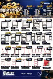K Carrim catalogue Page 7: Alum. Window €599,00, Steel Window €299,00