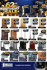 K Carrim catalogue Page 8: Steel Security €1.999,00, Sectional Garage €4.999,00