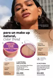 Catálogo Avon Página 21: Real - color trend matte polvo compacto facial mate fps 10 7 g €14.300,00