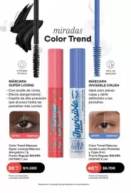 Catálogo Avon Página 27: Efecto - mascara super loong alargadora 7g €11.300,00, Crush - máscara invisible €9.700,00