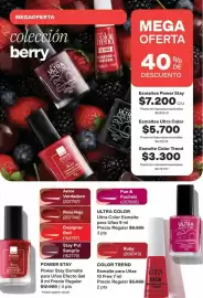 Catálogo Avon Página 30: Avon - colección berry €7.200,00, Avon - power stay esmalte para uñas efecto gel €12.000,00