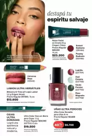 Catálogo Avon Página 45: Avon - rubor facial en crema €23.200,00, Avon - ultra color esmalte para uñas €5.700,00