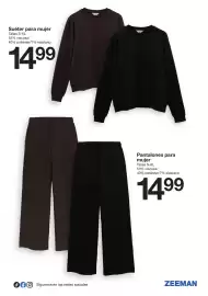 Catálogo Zeeman Página 13: Suéter para mujer €14,99, Zeeman pantalones para mujer €14,99