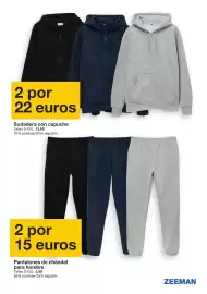 Catálogo Zeeman Página 21: Zeeman pantalones de chándal para hombre €15,00, Sudadera con capucha €22,00