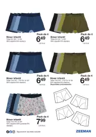 Catálogo Zeeman Página 25: Sportswear bóxer infantil €6,49, Bóxer infantil €7,99