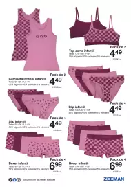 Catálogo Zeeman Página 27: Top corto infantil €4,49, Bóxer infantil €6,99