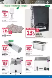 Catalogue Promocash page 19: PROMOCASH Nappe damassée blanche €13,79, HENDI Friteuse Profi Line €255,00