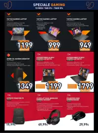 Volantino Unieuro Pagina 2: Hyperx Omen 15 inch Gaming Laptop PC €1.799,00, HyperX Pulsefire Core Gaming Mouse €29,99
