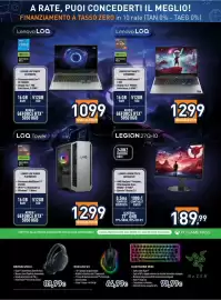 Volantino Unieuro Pagina 3: Lenovo LOQ 15IRX10 83JE00BTIX €1.099,00, LENOVO LOQ 15AHP11 83TN00901X €1.299,00