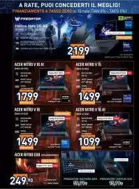 Volantino Unieuro Pagina 5: Acer Nitro V 15 €1.499,00, Acer Nitro V 16 AI €1.099,00