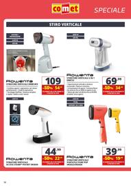 Volantino Comet Pagina 36: Rowenta stiratore verticale 2 in 1 €34,99, Rowenta stiratore verticale portatile pure pop €19,99