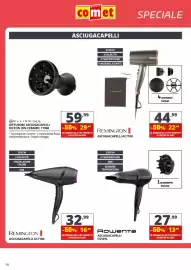 Volantino Comet Pagina 10: Rowenta asciugacapelli CV591L €13,99, Remington asciugacapelli AC7100 €16,49