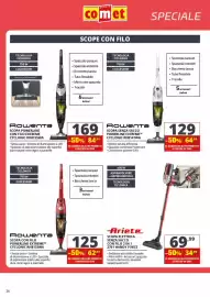 Volantino Comet Pagina 26: Ariete scopa elettrica senza sacco con filo 2 in 1 2761 handy force €34,99