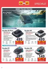 Volantino Comet Pagina 32: Scuba N1 Aiper €249,50, Scuba S1 Plus Aiper €249,50