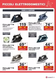 Volantino Comet Pagina 35: Rowenta ferro a vapore eco intelligence €34,99, Rowenta ferro a vapore express steam dw4308 €22,49