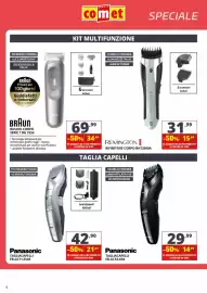 Volantino Comet Pagina 6: Panasonic tagliacapelli €14,99, Panasonic tagliacapelli €21,45