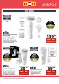 Volantino Comet Pagina 8: Braun Epilatore Silk Epil 5 5-011 €29,99, Braun Epilatore Silk-Épil 7 €44,99