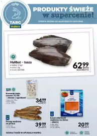 Makro gazetka tydzień 40 Strona 4: Pstrąg wędzony na gorąco €39,99, Halibut - tusza €62,99