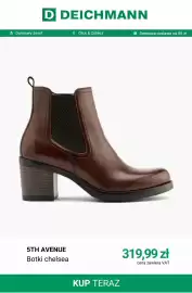 Deichmann gazetka tydzień 39 Strona 2: Botki chelsea 5th Avenue €319,99