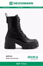 Deichmann gazetka tydzień 39 Strona 4: Botki sznurowane Buffalo €359,99