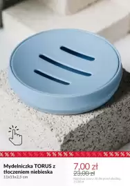 Homla gazetka tydzień 39 Strona 10: Mydelniczka Torus z tłoczeniem niebieska 11x11x2,5 cm €7,00