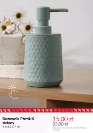 Homla gazetka tydzień 39 Strona 2: Dozownik Pamuk zielony 8,1x8,1x17 cm €15,00