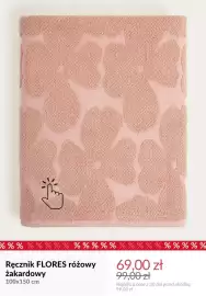 Homla gazetka tydzień 39 Strona 9: Ręcznik Flores różowy żakardowy 100x150 cm €69,00