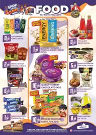 Dream Land Center catalogue week 39 Page 2: Yafa drinks €0,99, Nestle kitkat chocolate €2,99