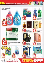 Dream Land Center catalogue week 39 Page 4: Downy fresh fabric softener €12,99, Petals maxi roll €2,99