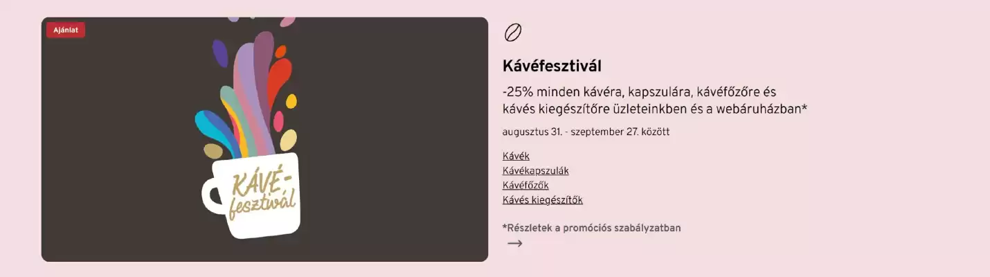 Tchibo akciós újság (érvényes eddig: 27-09)