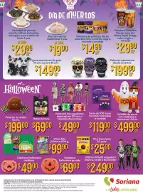Folleto Soriana Mercado semana 39 Página 8: Winis Mix piñatera €99,90, Inflable de perro con calabaza o fantasma €499,00