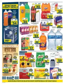 Pick n Pay catalogue Page 6: Coca-Cola Original Taste Less Sugar or Schweppes Mixers Assorted €40,00