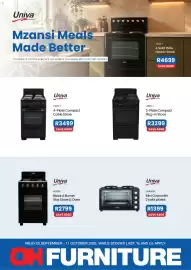 OK Furniture catalogue Page 1: Univa - 4 solid plate electric stove €4.699,00