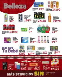 Folleto Alsuper Página 4: Pampers Sensitive €139,90, Jugo 3ra Etapa Gerber Manzana y Pera €50,00