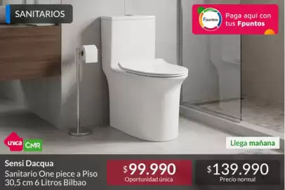 Catálogo Constructor Sodimac Página 5: Sanitarios one piece a piso 30.5 cm 6 litros bilbao €99.990,00