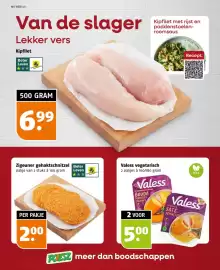 Poiesz folder week 40 Pagina 10: Valess vegetarisch €5,00, Zigeuner gehaktschnitzel €2,00