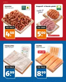 Poiesz folder week 40 Pagina 12: Stroganoff- of Noorder gehakt €5,00, Kabeljauwfilet €6,99