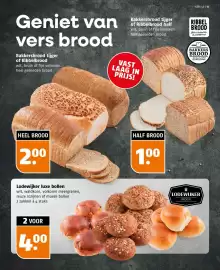 Poiesz folder week 40 Pagina 15: Lodewijker luxe bollen €4,00, Bakkersbrood tijger of Ribbelbrood half €1,00