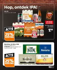 Poiesz folder week 40 Pagina 31: Warsteiner, De Klok of Alfa €6,97, Alle IPA €1,19
