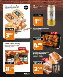 Poiesz folder week 40 Pagina 34: Noordertrots borrelkaas €3,00, Grolsch Bokbier proeverij €8,99