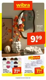 Wibra folder Pagina 1: Theelichten €7,00, Breigaren €7,00