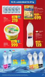 Lidl akciós újság hét 40 Oldal 15: SAGUARO Zero ízesített víz €139,00, SZENTKIRÁLYI Ásványvíz €179,00