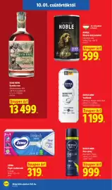 Lidl akciós újság hét 40 Oldal 20: Don Papa €13.499,00, NOBLE €599,00