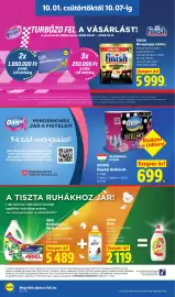 Lidl akciós újság hét 40 Oldal 22: OOOPS! €699,00, FINISH Mosogatógép-tabletta €5.999,00