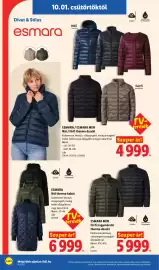 Lidl akciós újság hét 40 Oldal 36: ESMARA / ESMARA MEN €4.999,00, Esmara Női thermo kabát €6.999,00