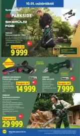 Lidl akciós újság hét 40 Oldal 42: PARKSIDE PERFORMANCE Prémium akkus ágvágó €14.999,00, PARKSIDE €9.999,00