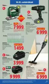 Lidl akciós újság hét 40 Oldal 43: PARKSIDE Akkus szúrófűrész €7.999,00, PARKSIDE Fűrészlapkészlet €1.499,00