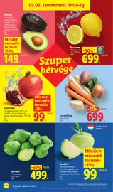 Lidl akciós újság hét 40 Oldal 52: Leveszöldség €699,00, Kelbimbó €499,00
