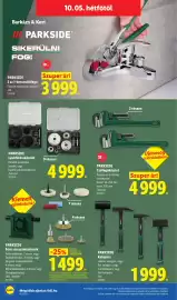 Lidl akciós újság hét 40 Oldal 58: PARKSIDE Csőfogókészlet €4.999,00, PARKSIDE 2 az 1-ben multifogó €3.999,00