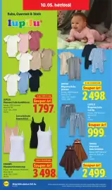 Lidl akciós újság hét 40 Oldal 66: LUPILU Biopamut baba nadrág €999,00, LUPILU €2.498,00